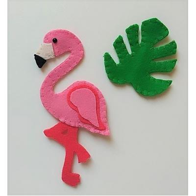 Topo de Bolo Flamingo